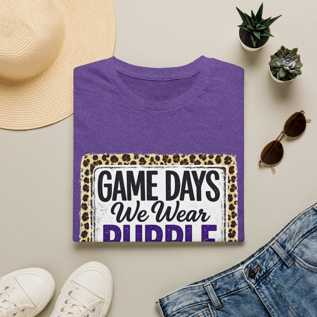 We Wear Purple & Gold Spirit Tee