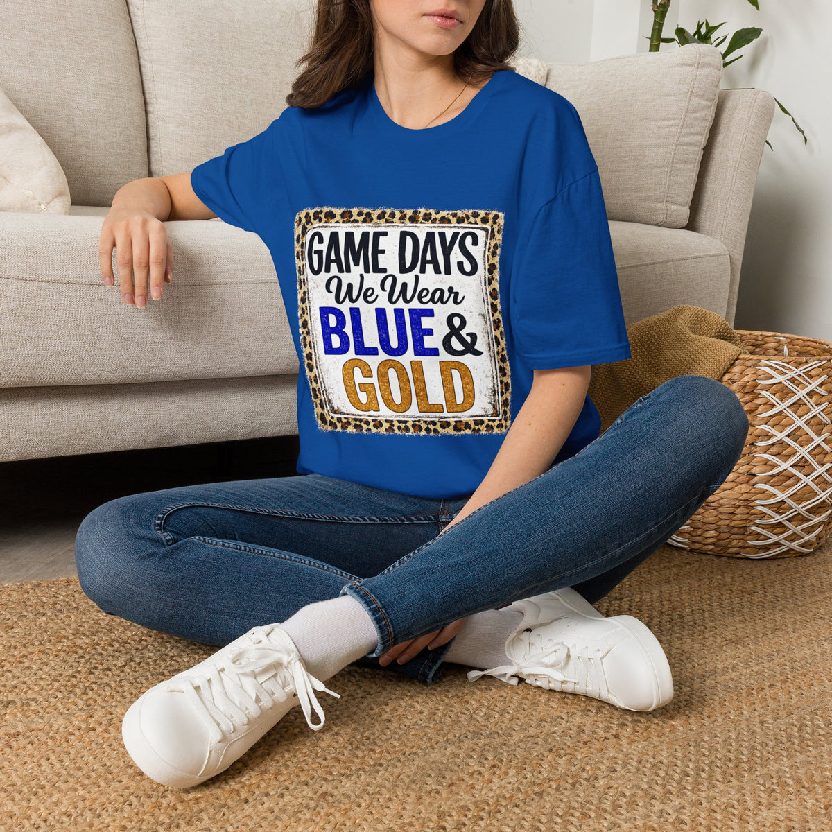 We Wear Blue & Gold Spirit Tee