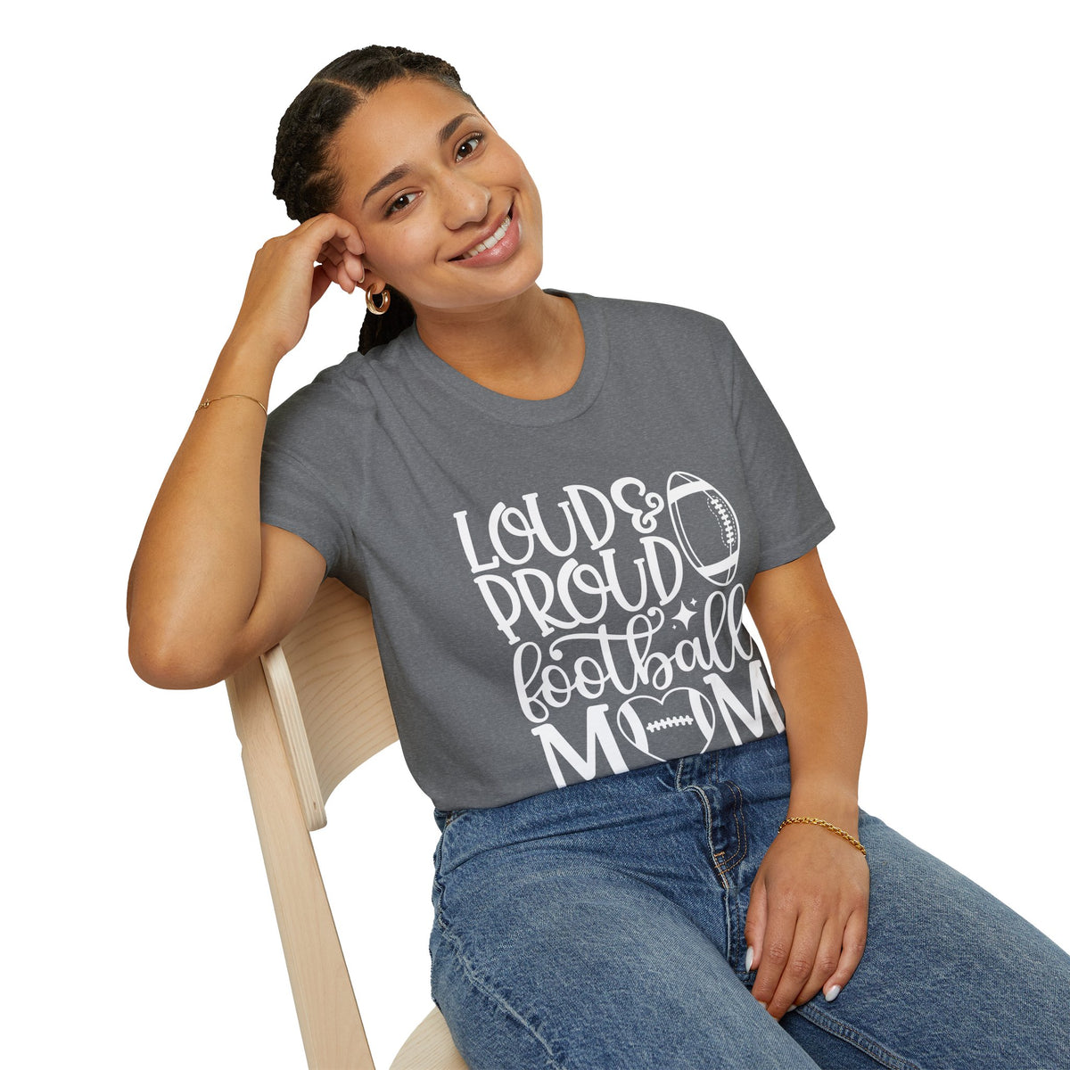 Loud & Proud Football Mom Tee