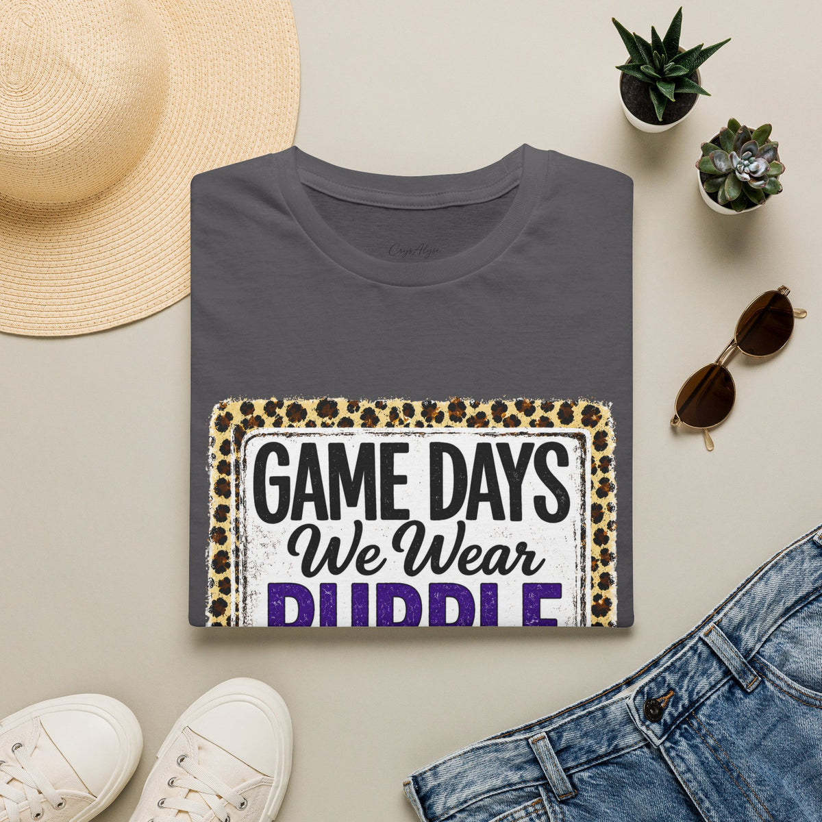We Wear Purple & Gold Spirit Tee