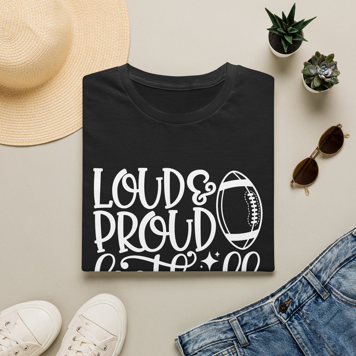 Loud & Proud Football Mom Tee