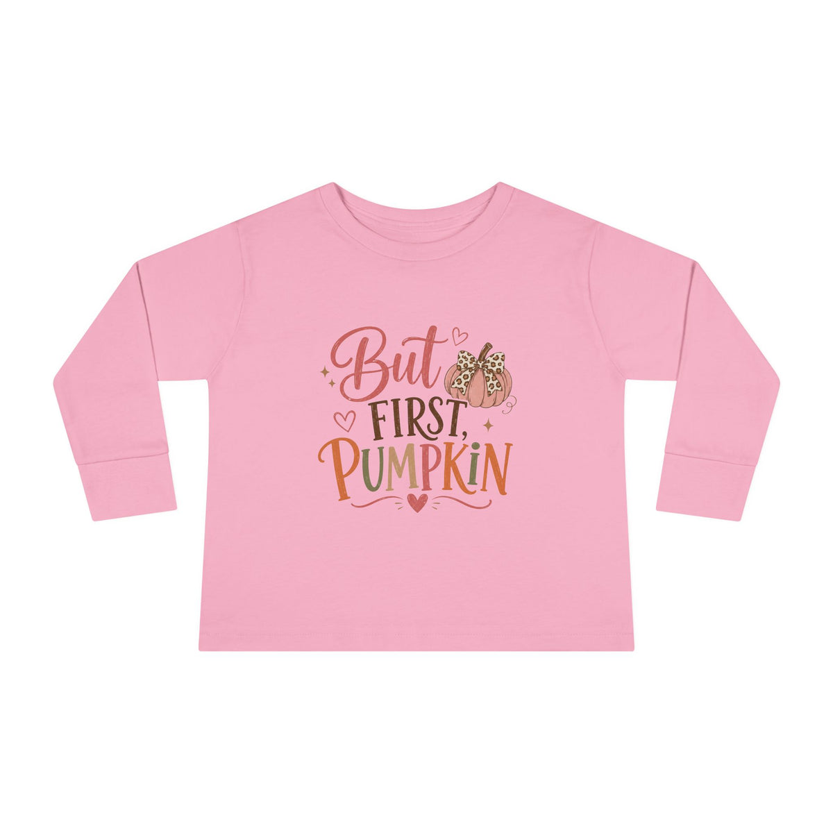 But First, Pumpkin Toddler Long-Sleeve Tee