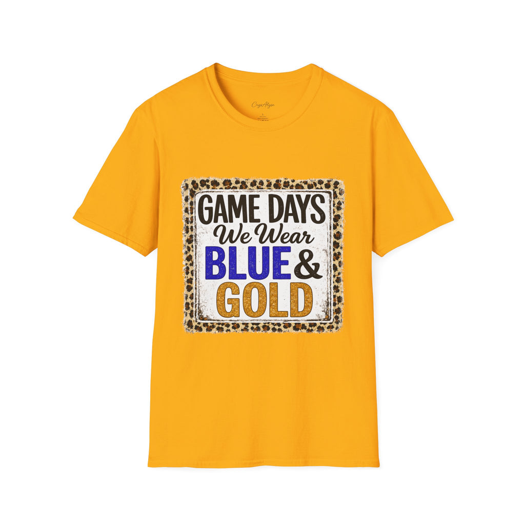 We Wear Blue & Gold Spirit Tee