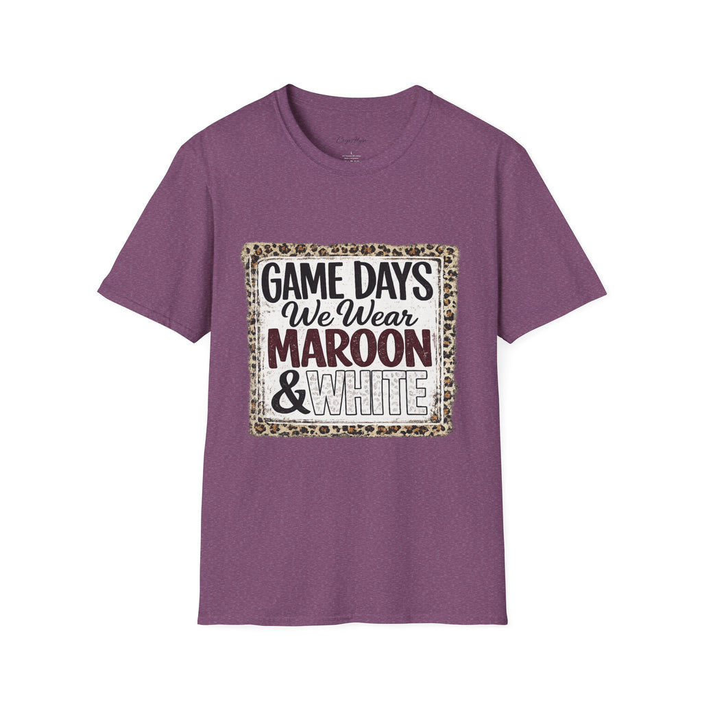 We Wear Maroon & White Spirit Tee