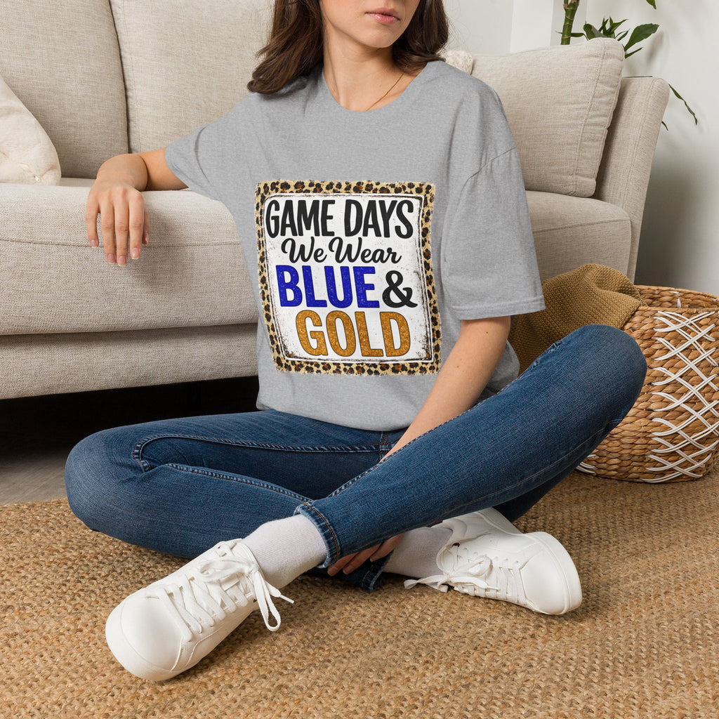 We Wear Blue & Gold Spirit Tee