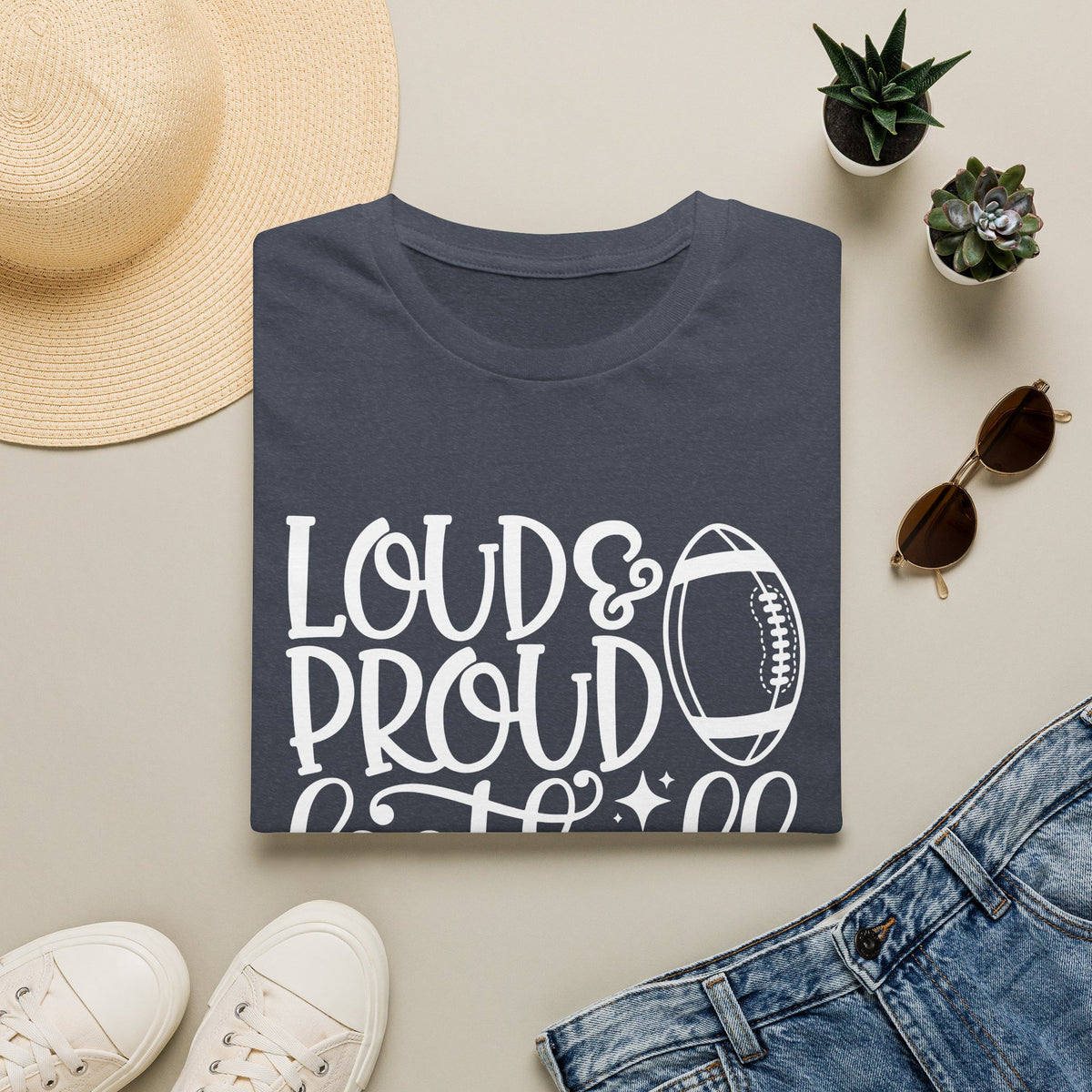 Loud & Proud Football Mom Tee