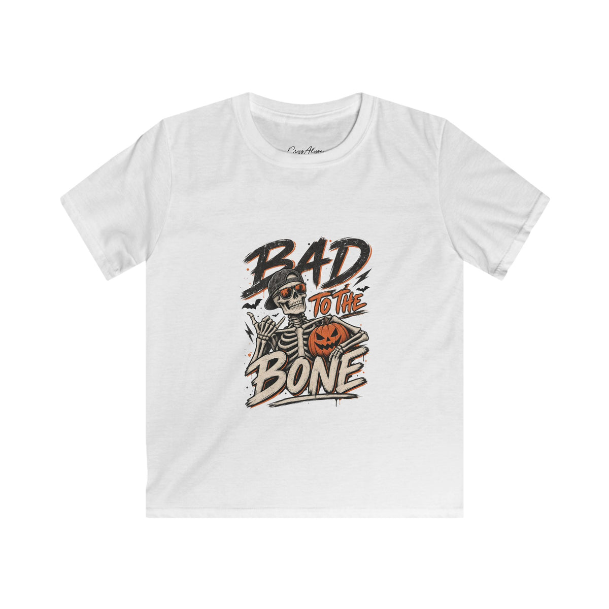 Bad to the Bone Skeleton Halloween Tee