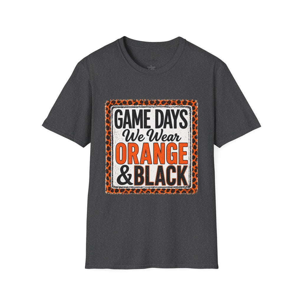 We Wear Orange & Black Spirit Tee