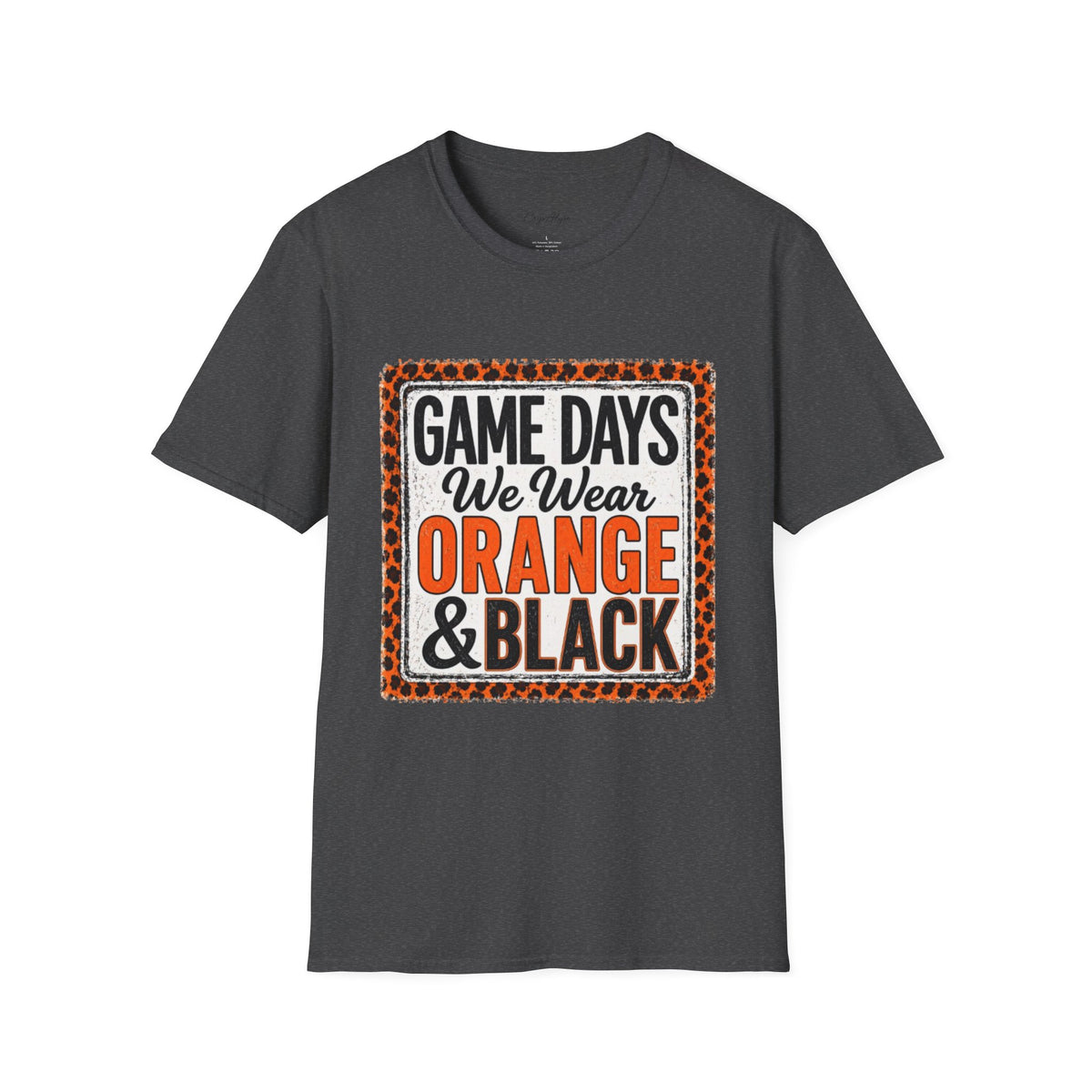 We Wear Orange & Black Spirit Tee