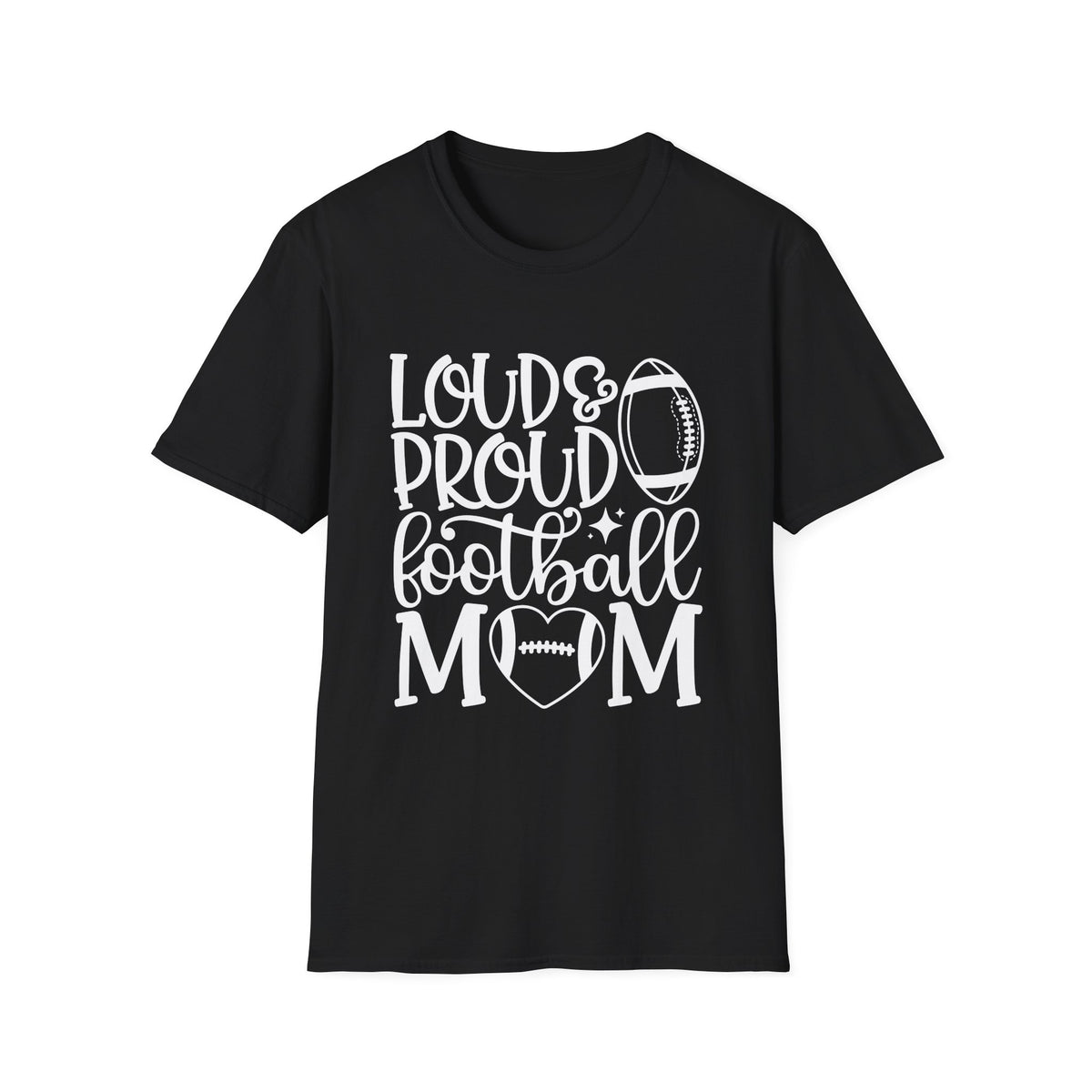 Loud & Proud Football Mom Tee