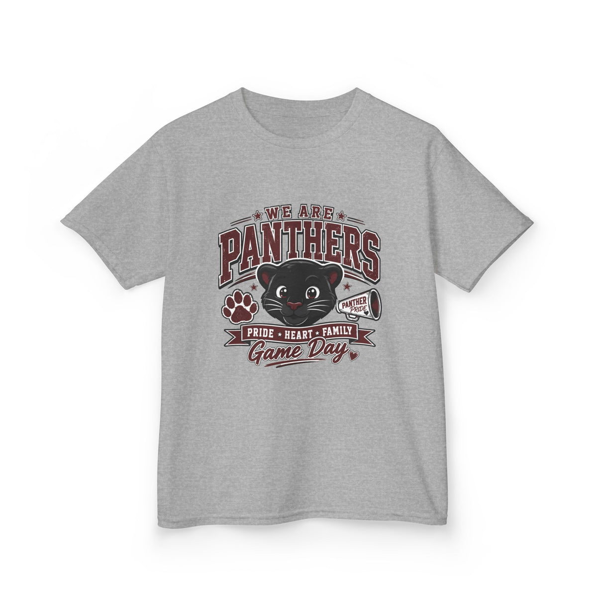 Panthers Pride, Heart & Family Kids Tee