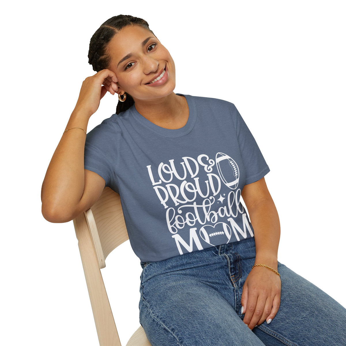 Loud & Proud Football Mom Tee