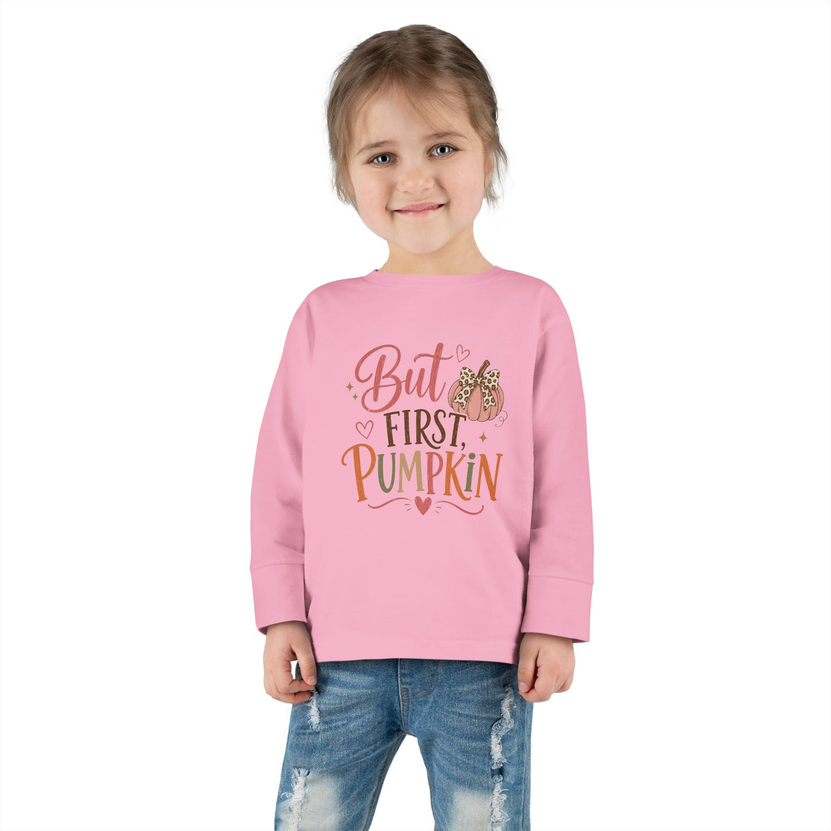 But First, Pumpkin Toddler Long-Sleeve Tee