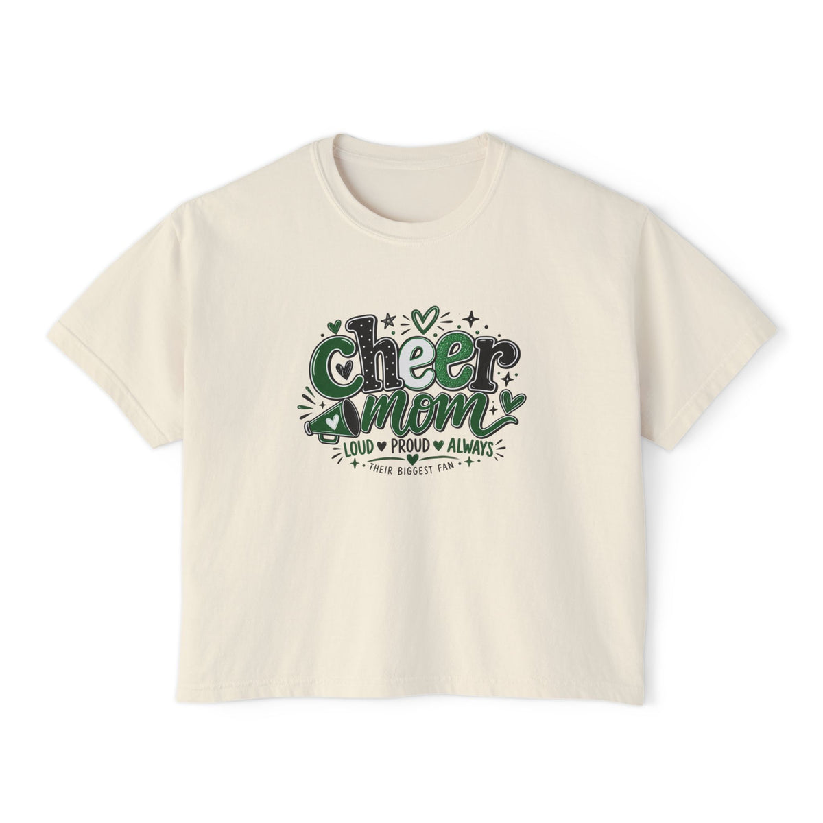 Cheer Mom Loud & Proud Boxy Tee
