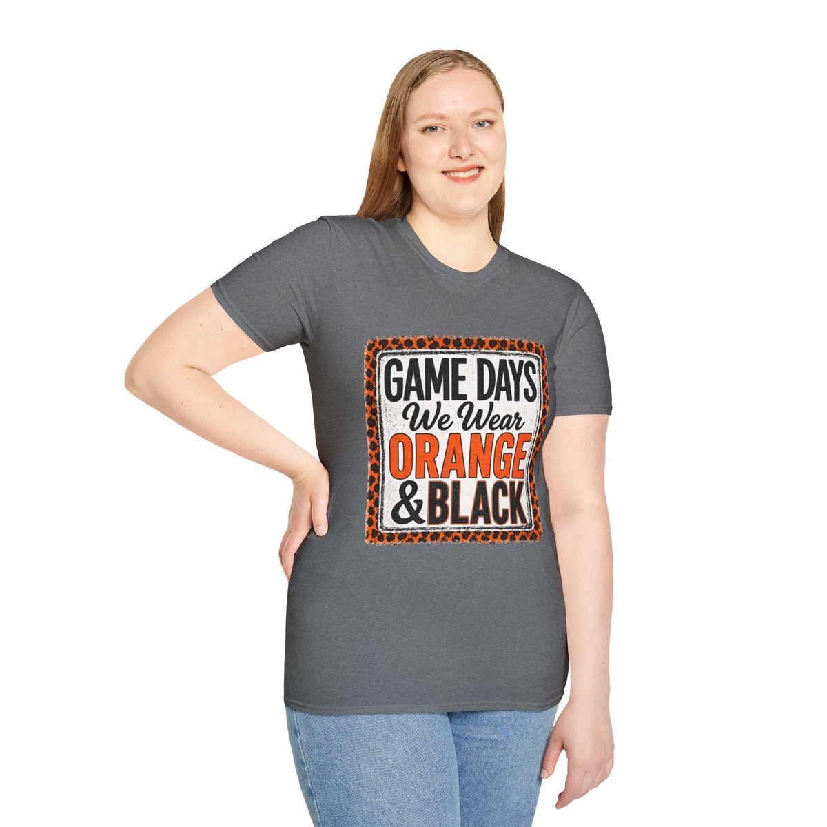 We Wear Orange & Black Spirit Tee