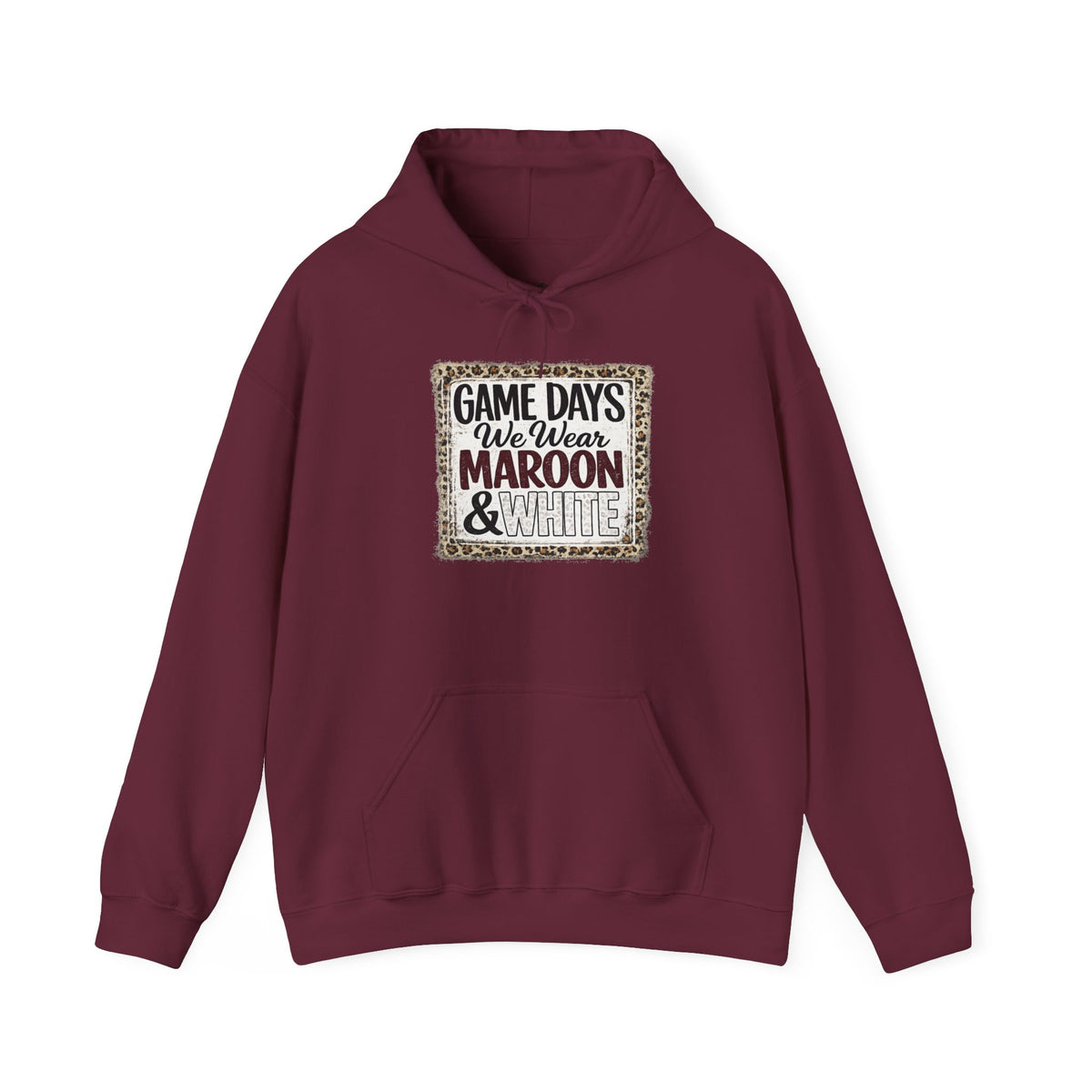 We Wear Maroon & White Spirit Hoodie