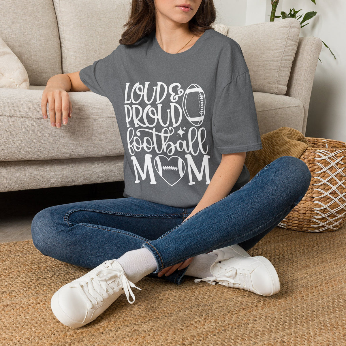 Loud & Proud Football Mom Tee