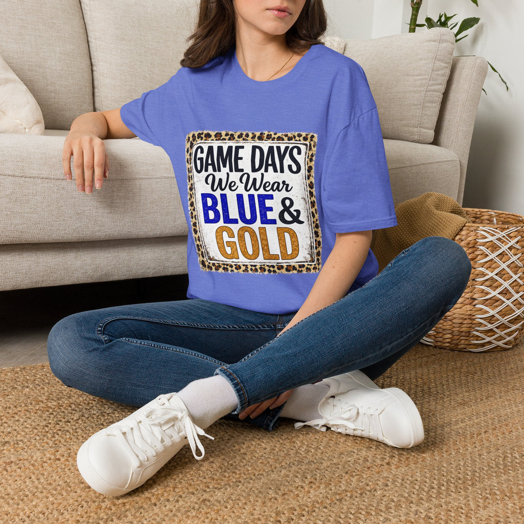 We Wear Blue & Gold Spirit Tee