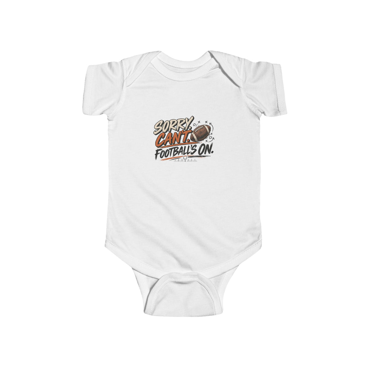 Sorry, Can’t. Football’s On. Baby Bodysuit