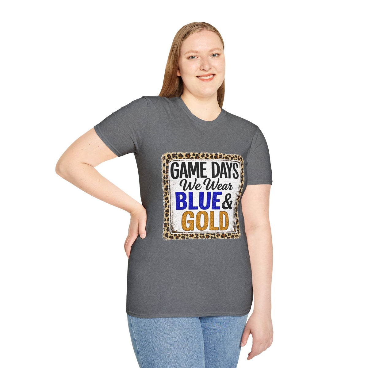 We Wear Blue & Gold Spirit Tee