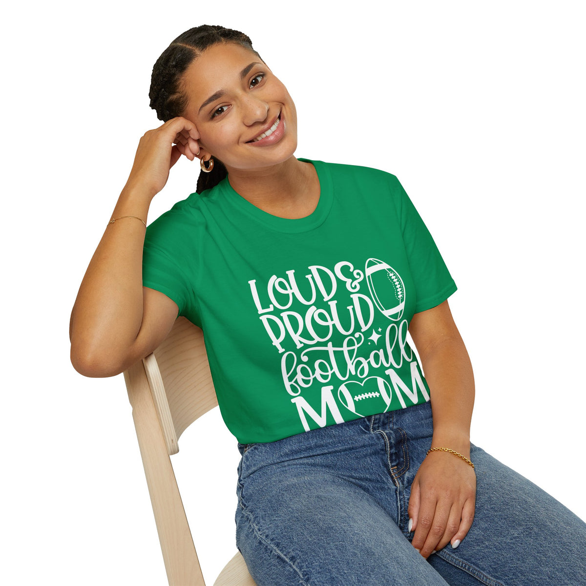 Loud & Proud Football Mom Tee