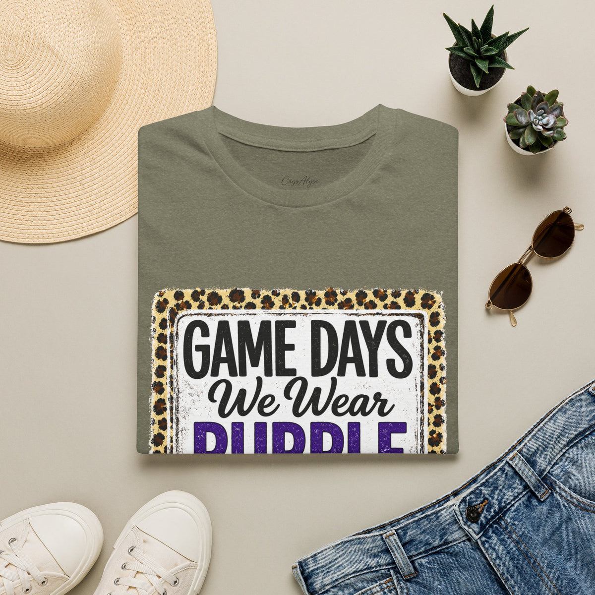 We Wear Purple & Gold Spirit Tee