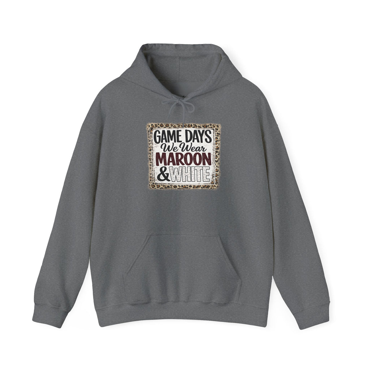 We Wear Maroon & White Spirit Hoodie