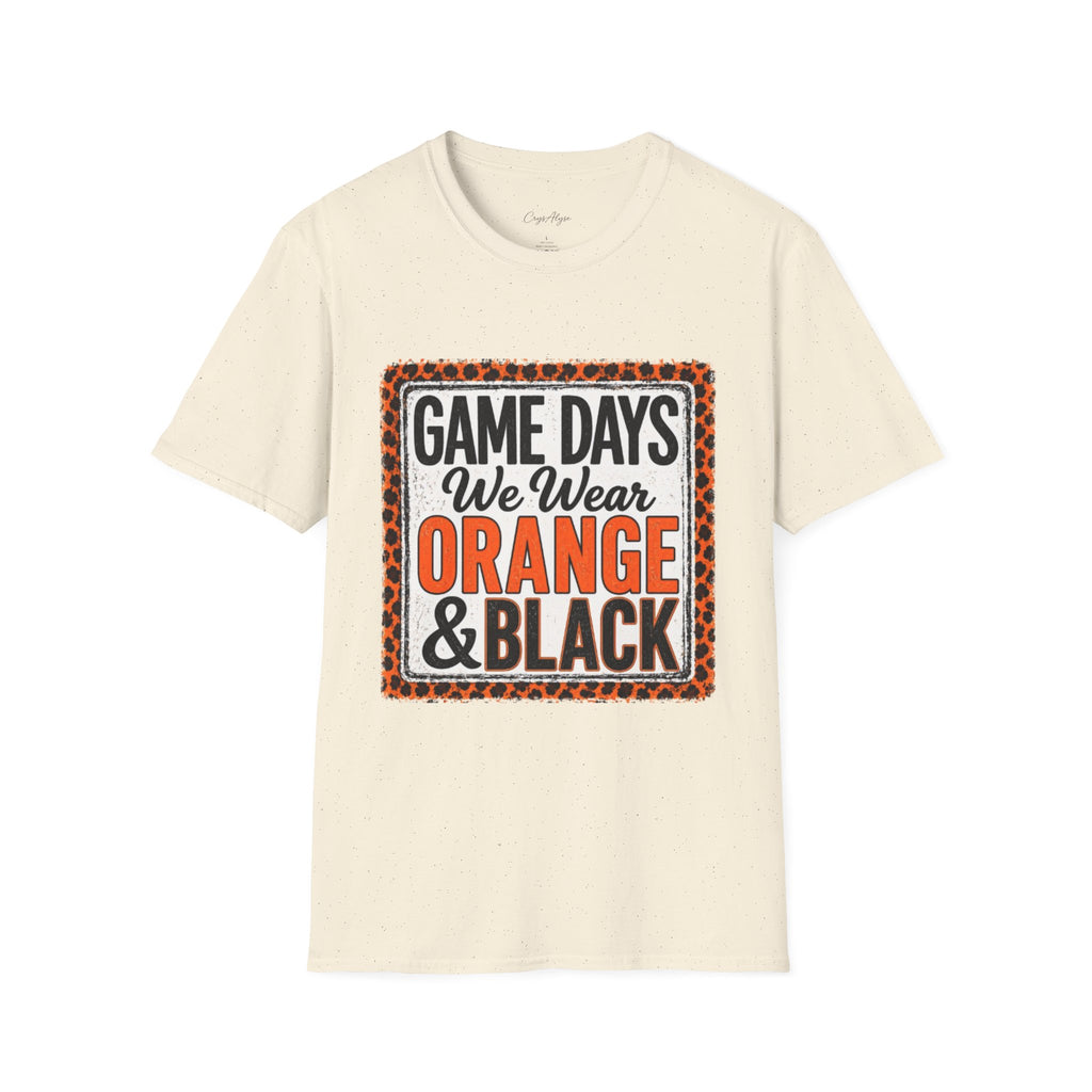 We Wear Orange & Black Spirit Tee