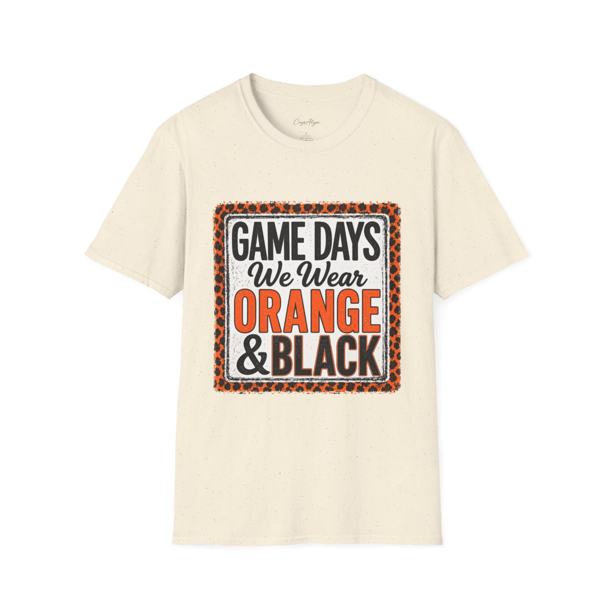 We Wear Orange & Black Spirit Tee