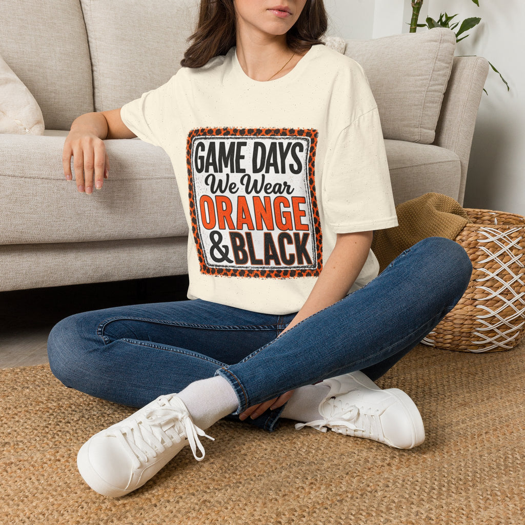 We Wear Orange & Black Spirit Tee